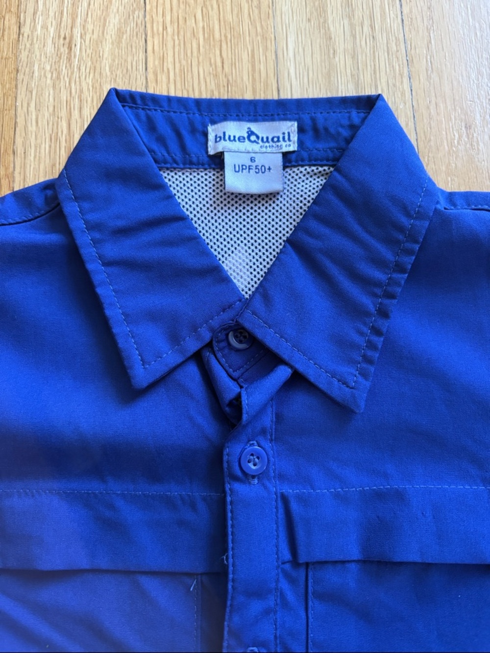 BlueQuail Boys size 6, Short-Sleeve Button-Down Shirt in Royal Blue. Handsome! - Picture 2 of 5